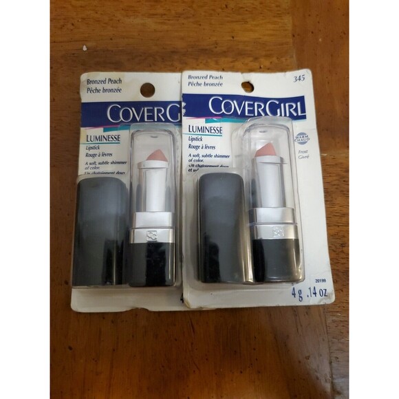 Cover Girl Luminesse Lipstick 345 Bronzed Peach 2 Packages New NIB - Picture 1 of 6